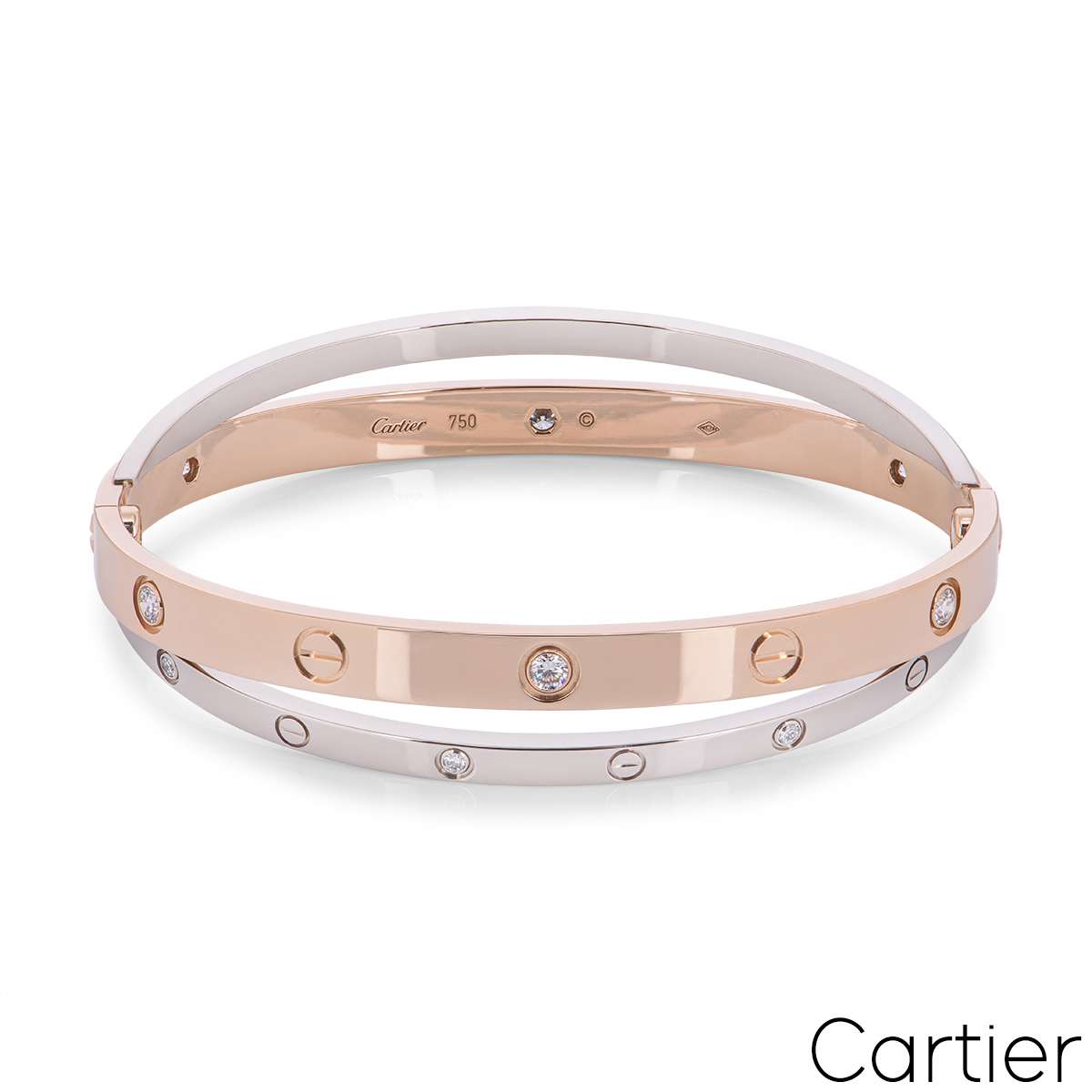 Cartier love sales bracelet double band